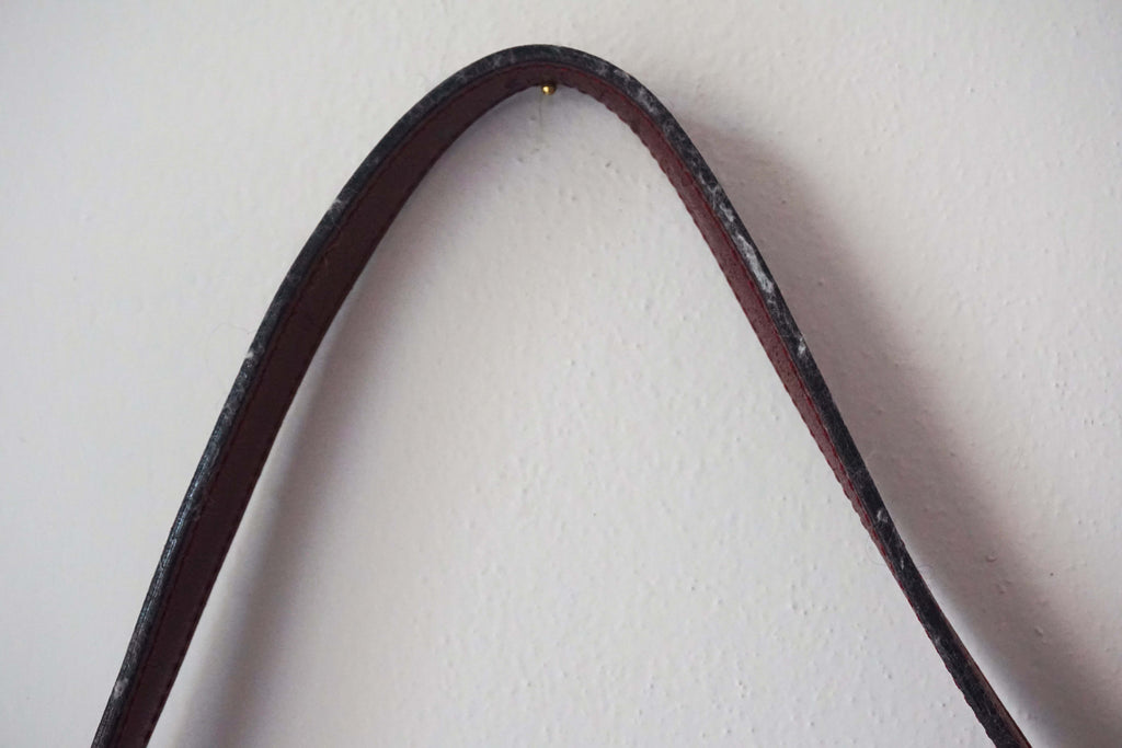 Clutch e tracollina Grilli bordeaux in vera pelle