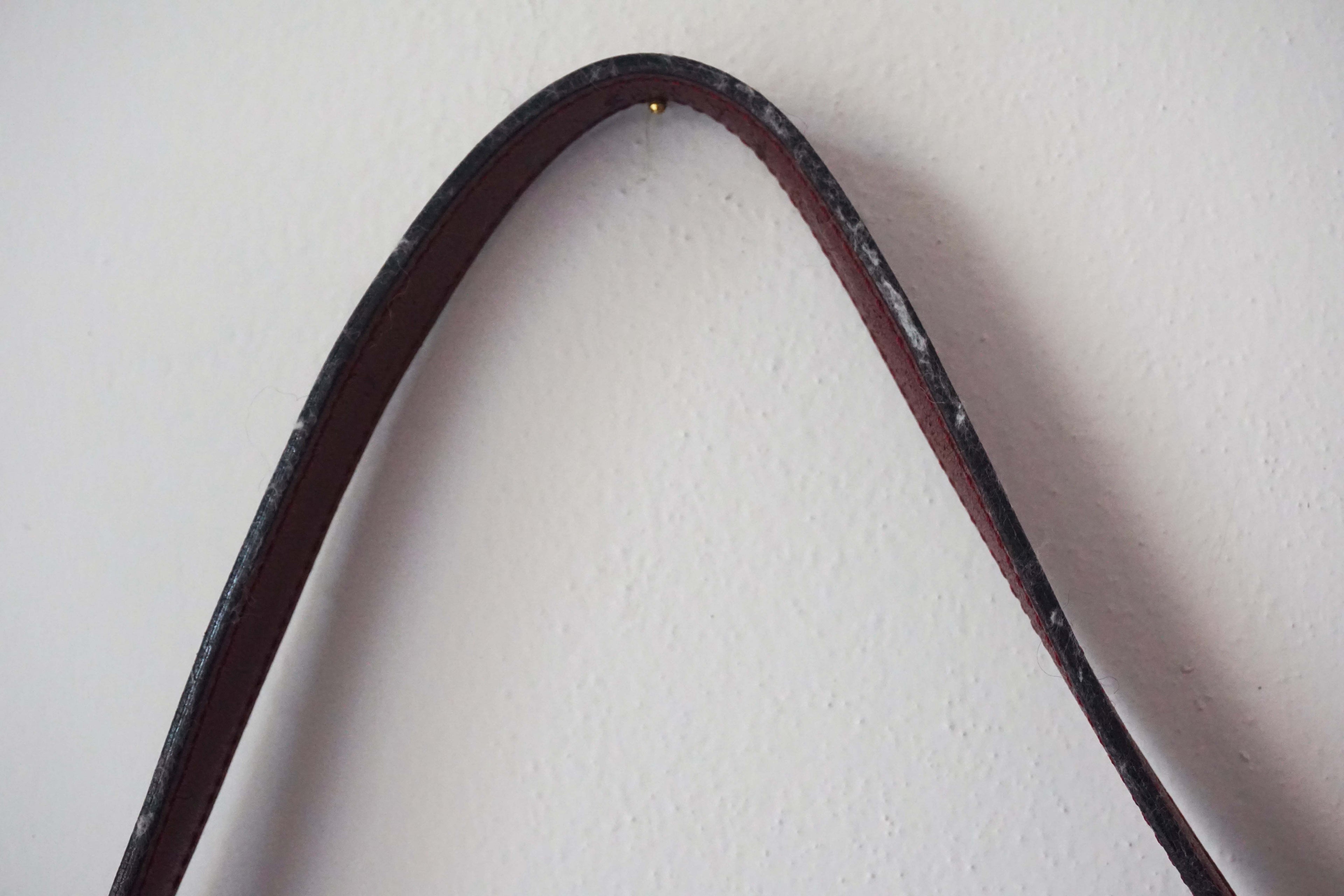 Clutch e tracollina Grilli bordeaux in vera pelle