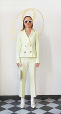Tailleur verde pastello Zara