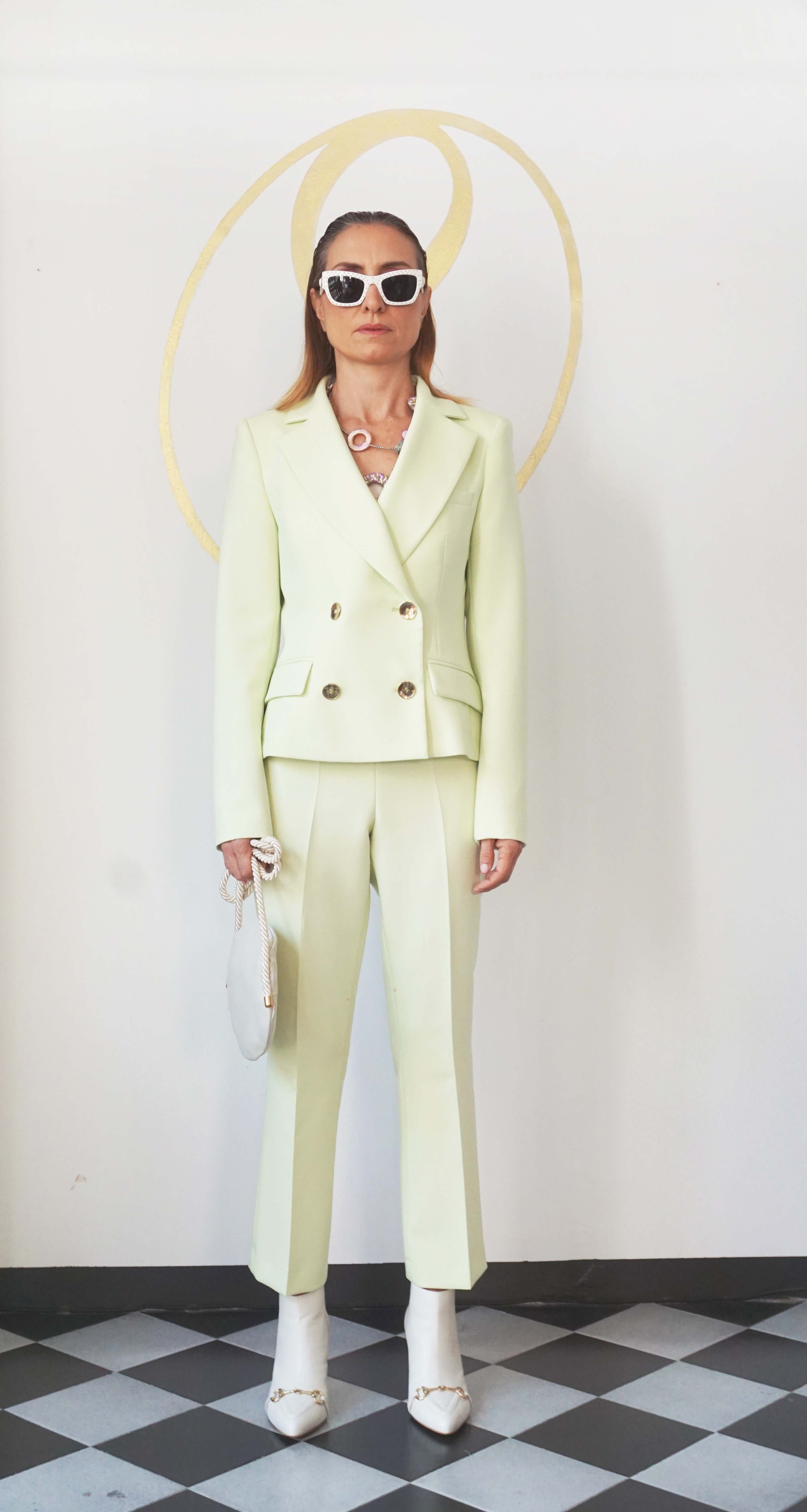 Tailleur verde pastello Zara