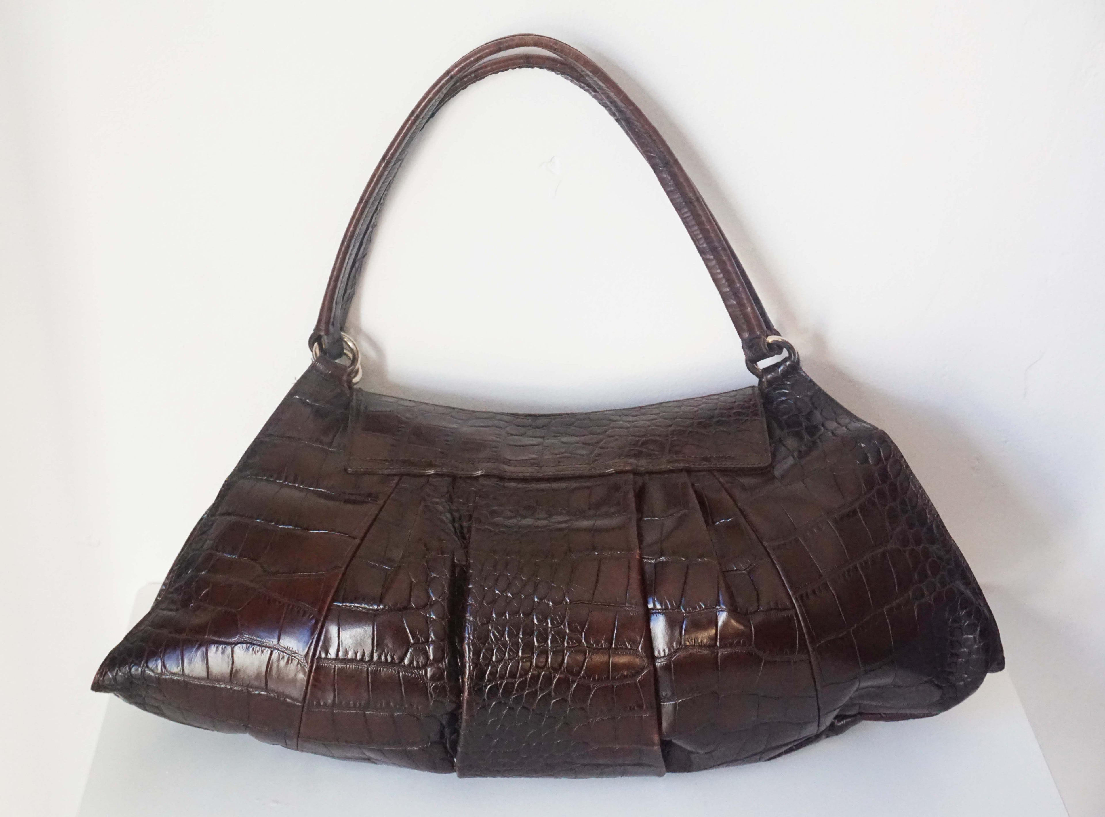 Borsa Furla anni '90 stampata cocco pure leather