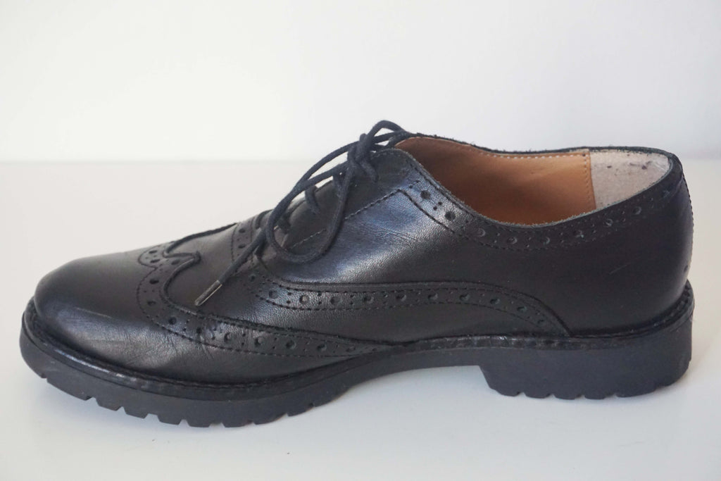 Francesine nere donna 38 in pelle Made in Italy