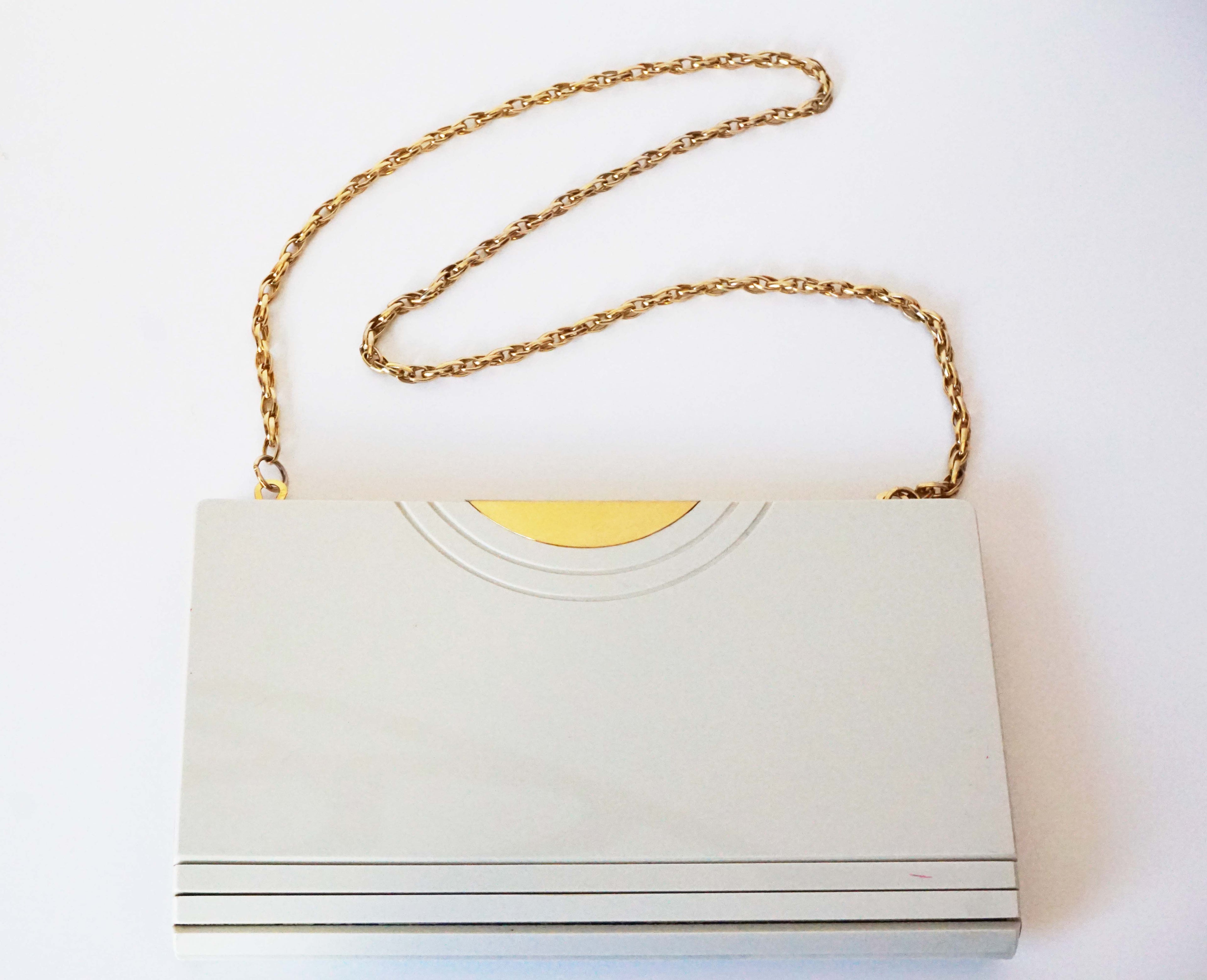 Clutch bag anni '80 in acetato