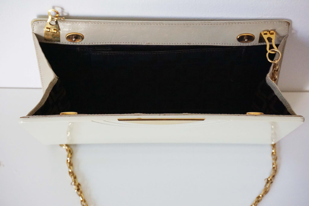 Clutch bag anni '80 in acetato