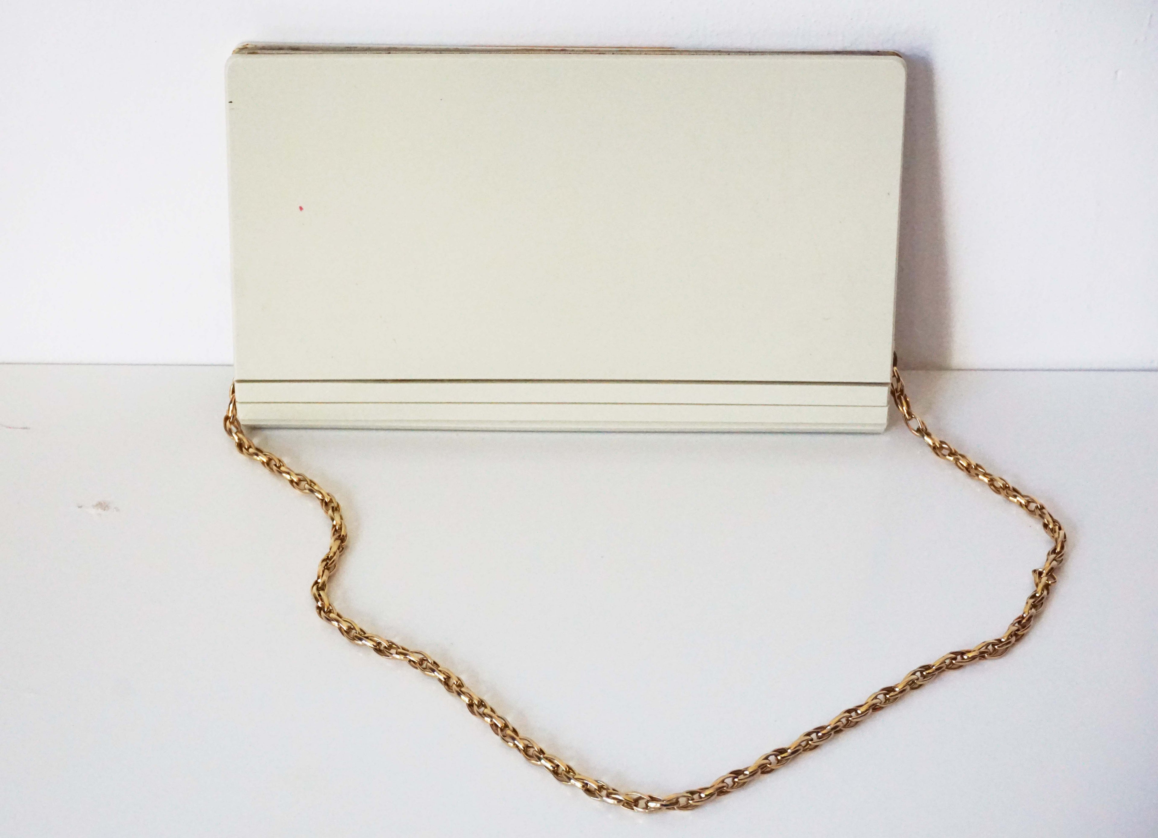 Clutch bag anni '80 in acetato