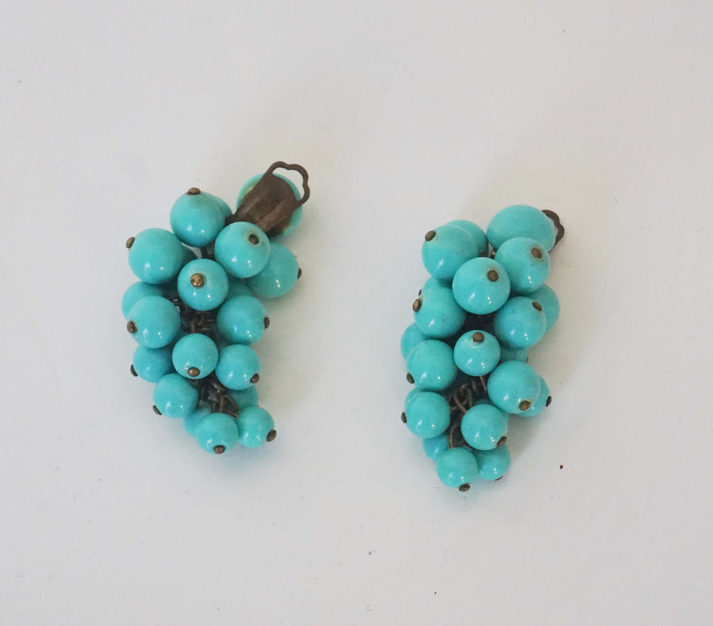 Orecchini a clip turchesi