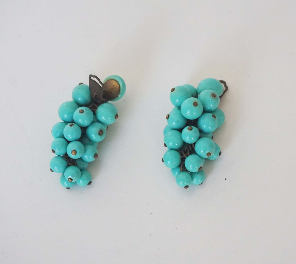 Orecchini a clip turchesi