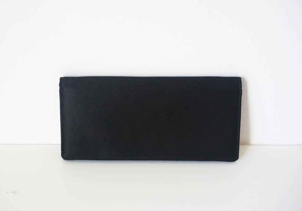 Pochette Feanton nera di raso