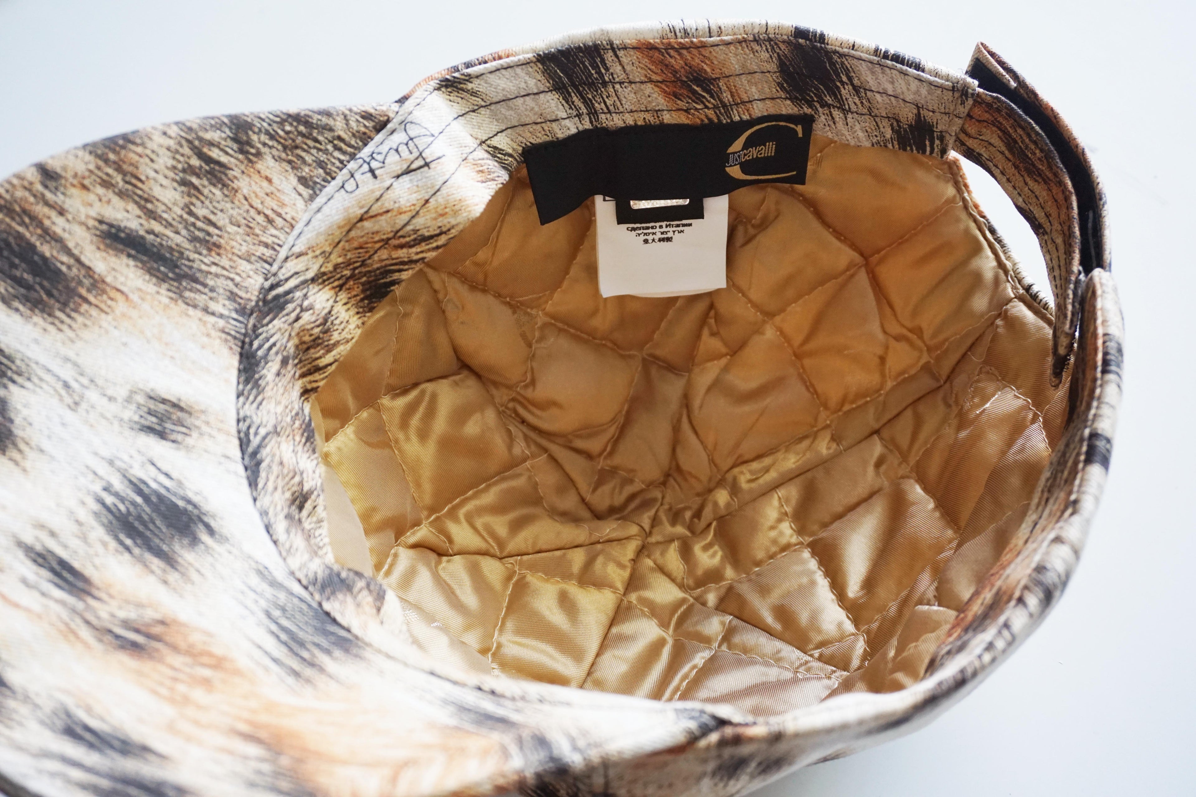 Berretto trapuntato animalier Just Cavalli