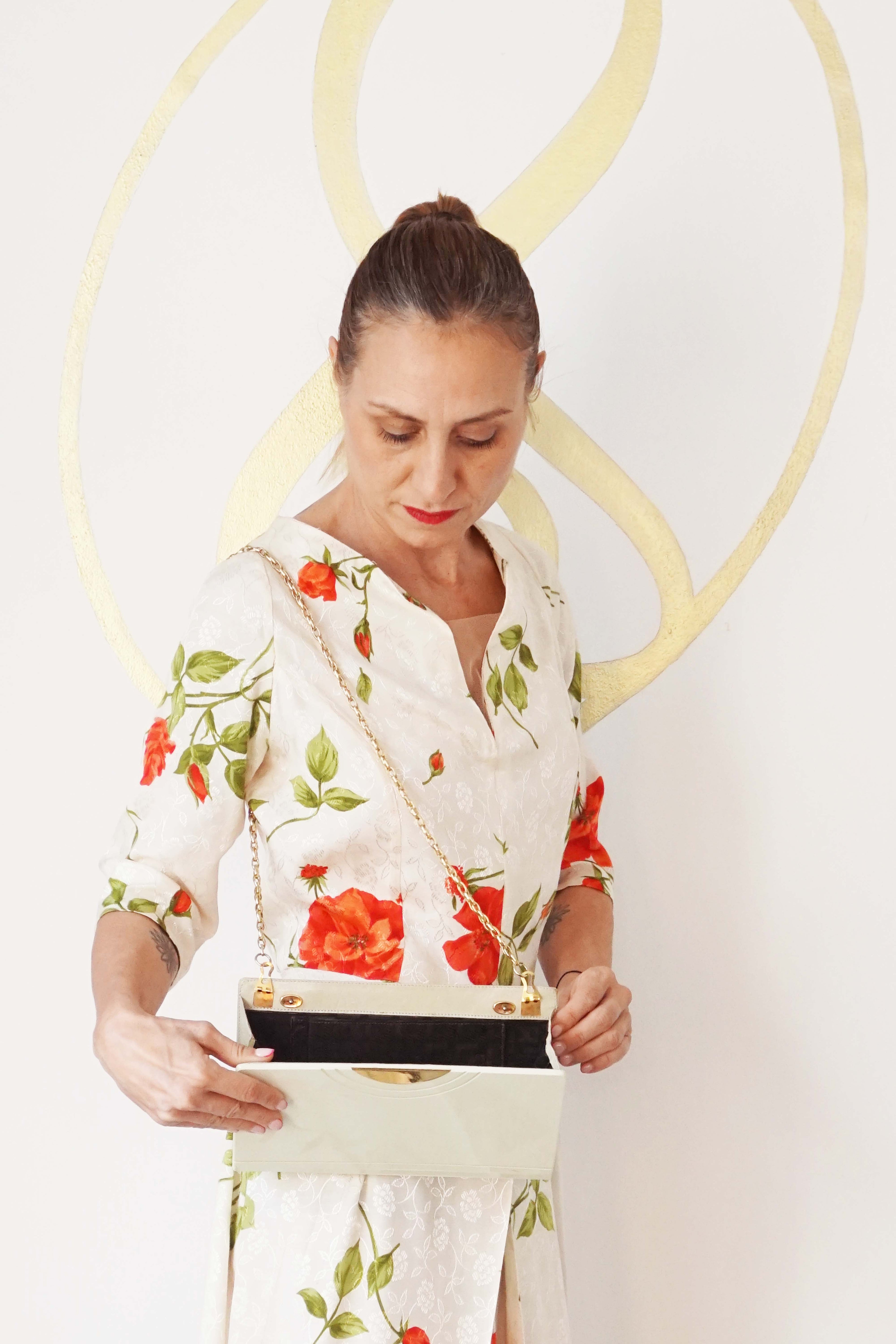 Clutch bag anni '80 in acetato