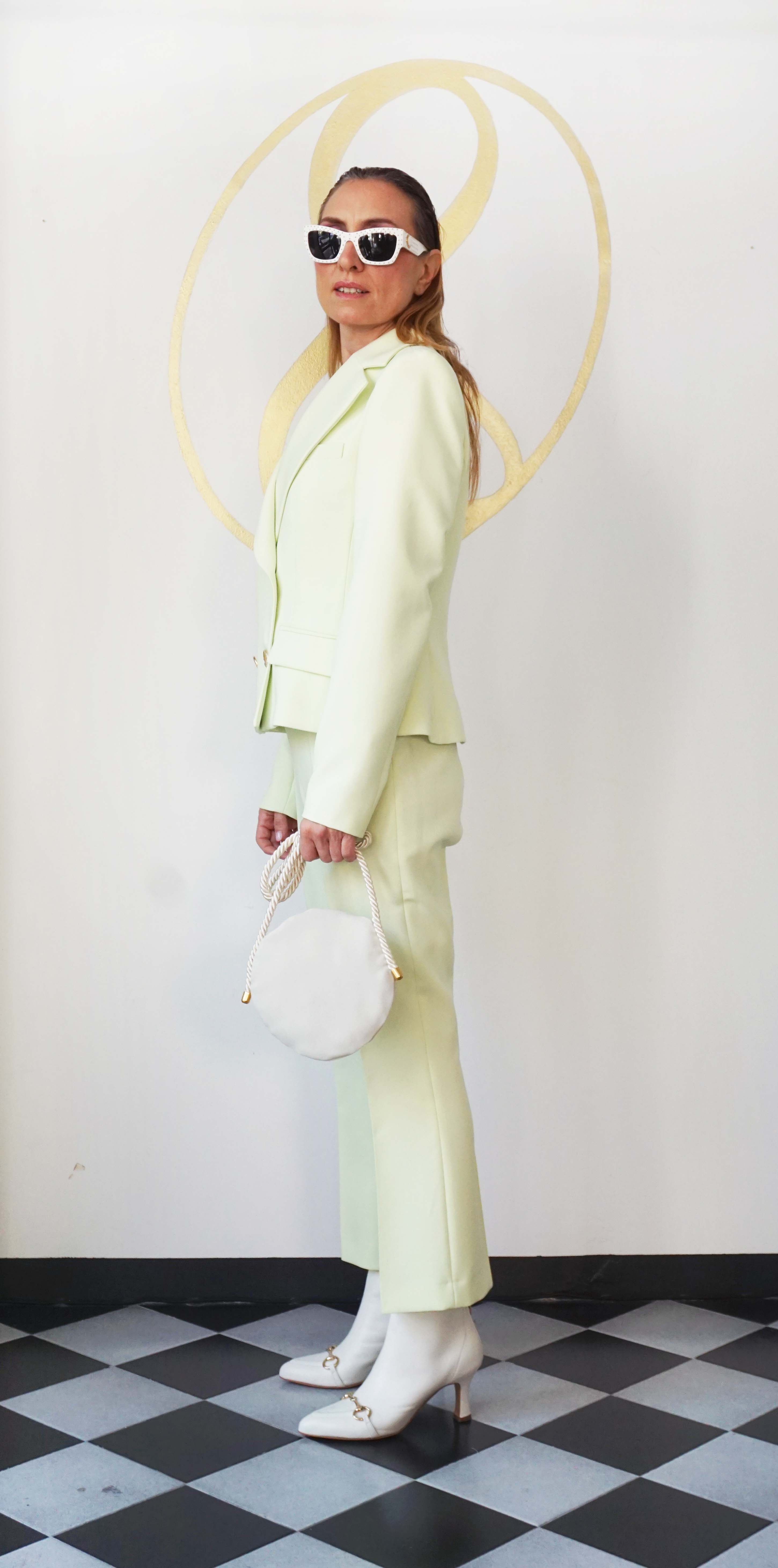 Tailleur verde pastello Zara