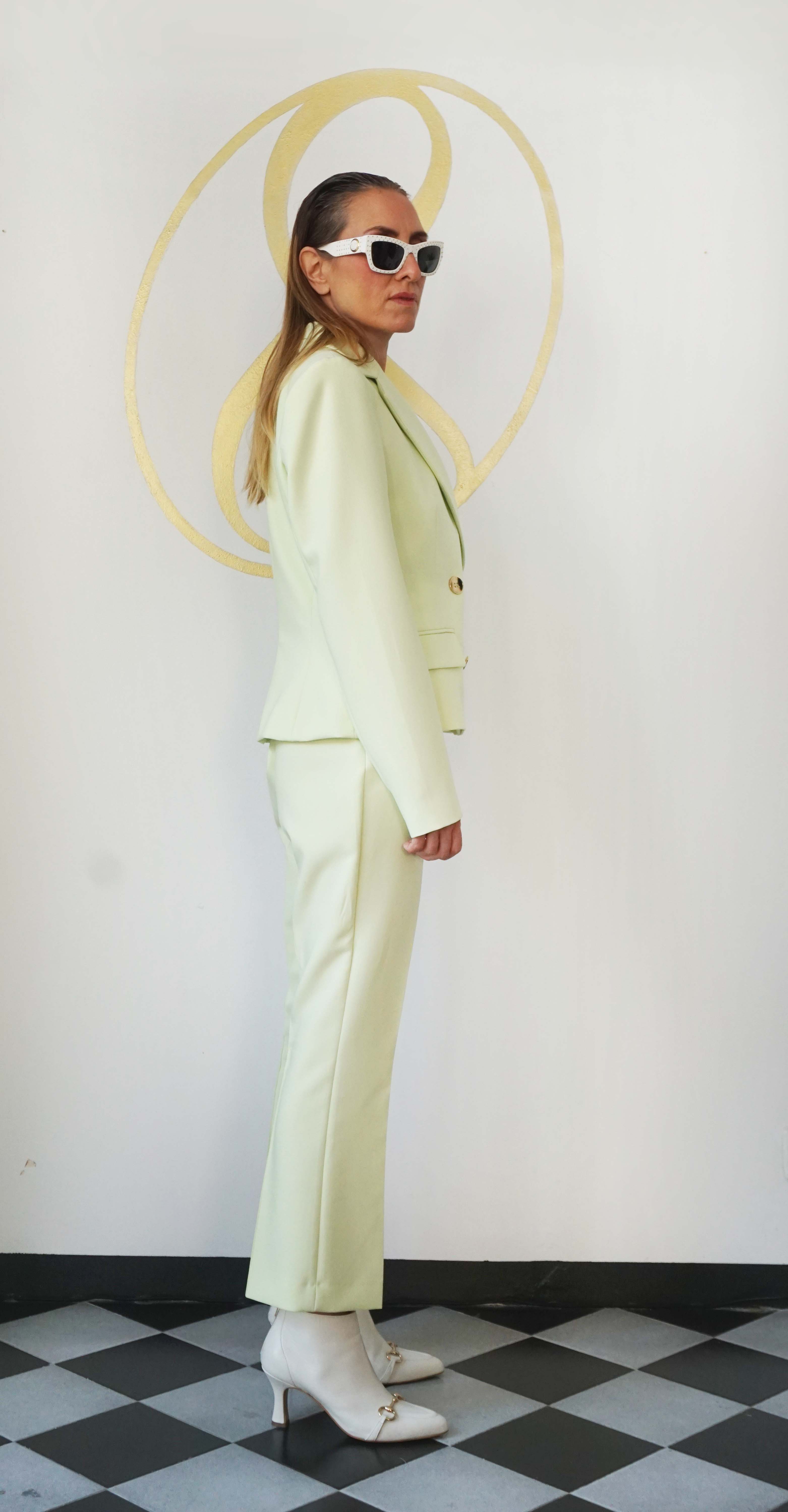 Tailleur verde pastello Zara