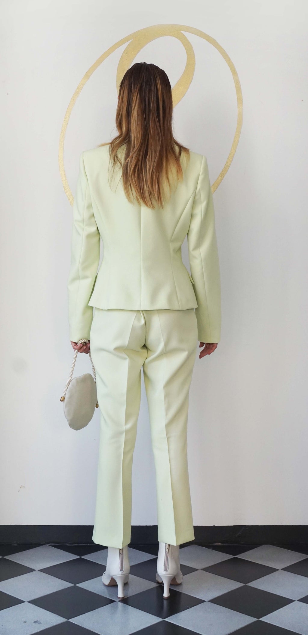 Tailleur verde pastello Zara