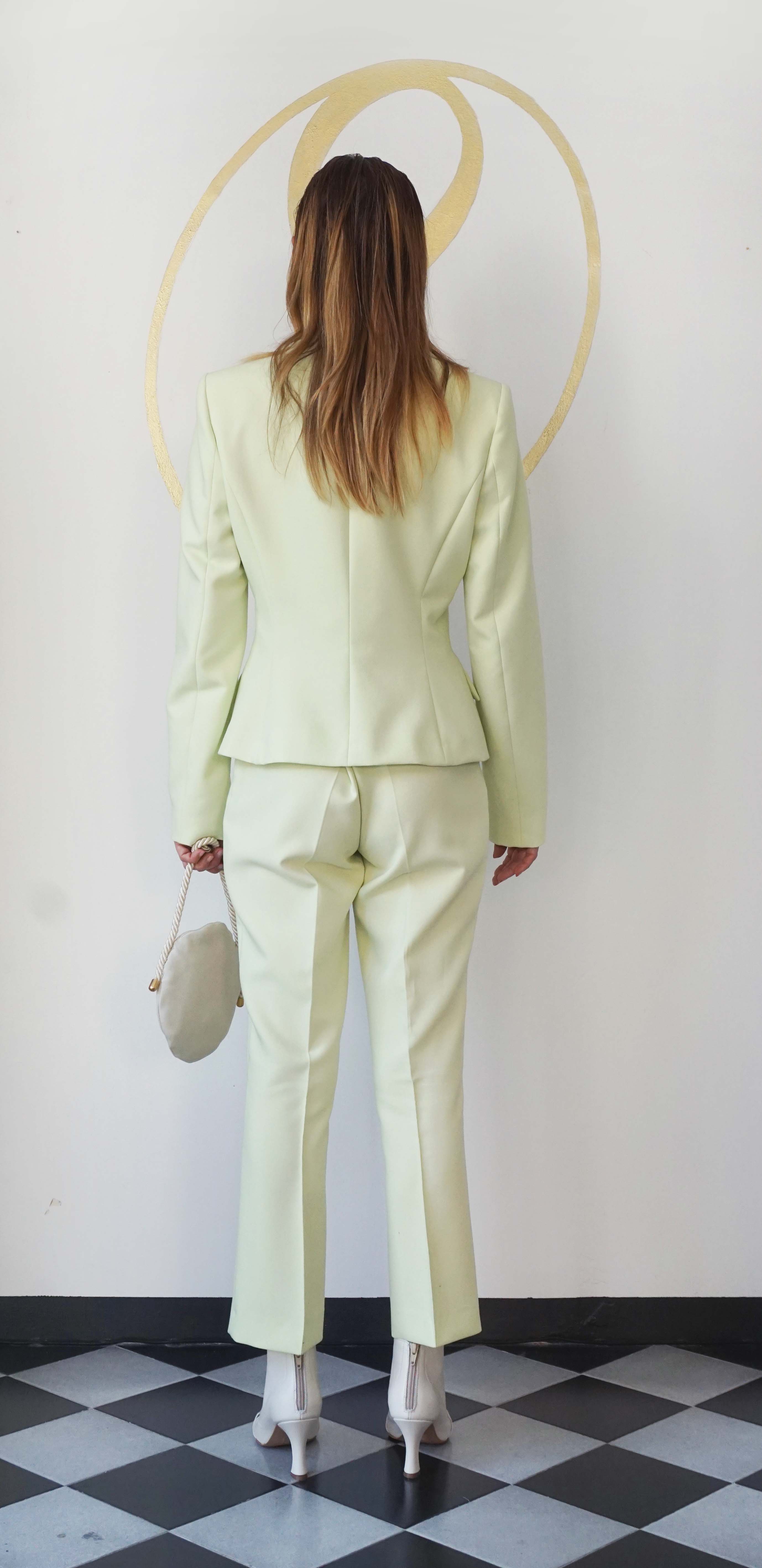 Tailleur verde pastello Zara