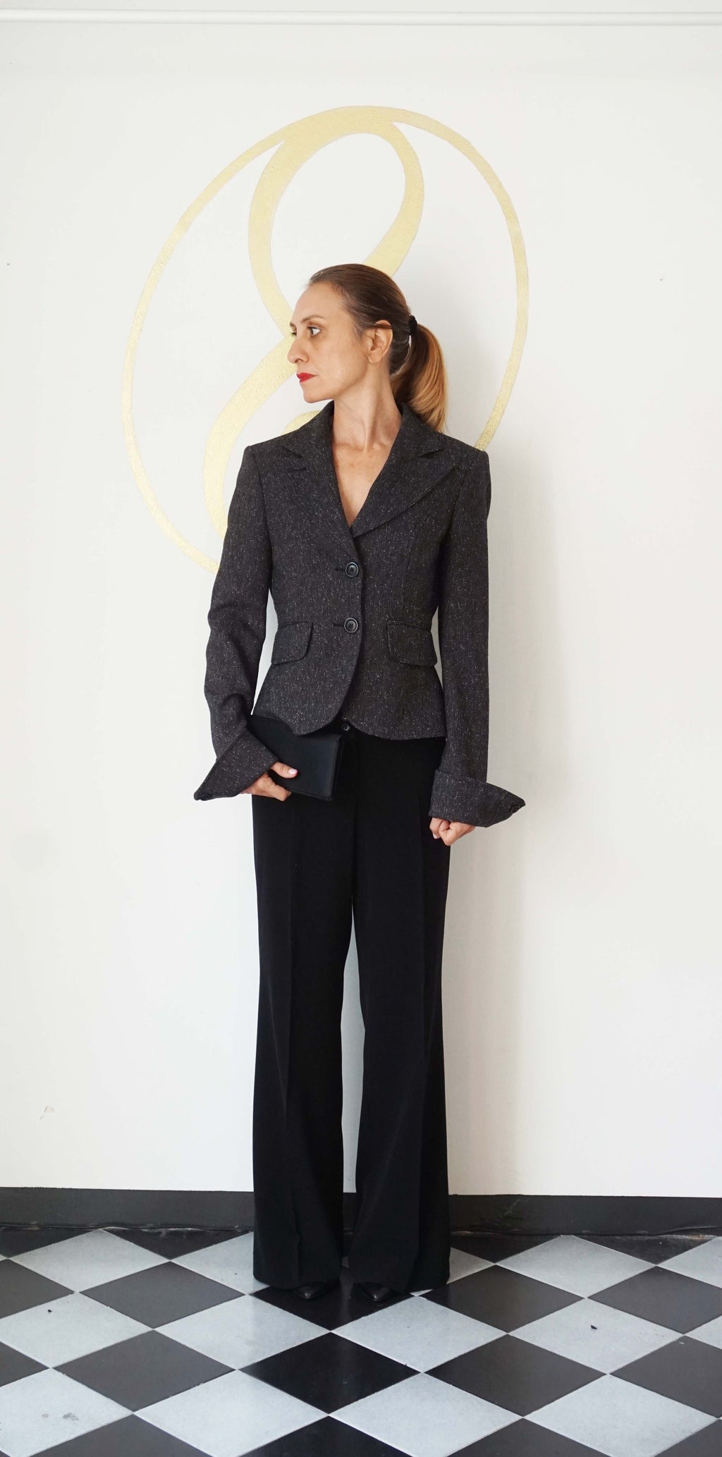 Blazer strutturato nero