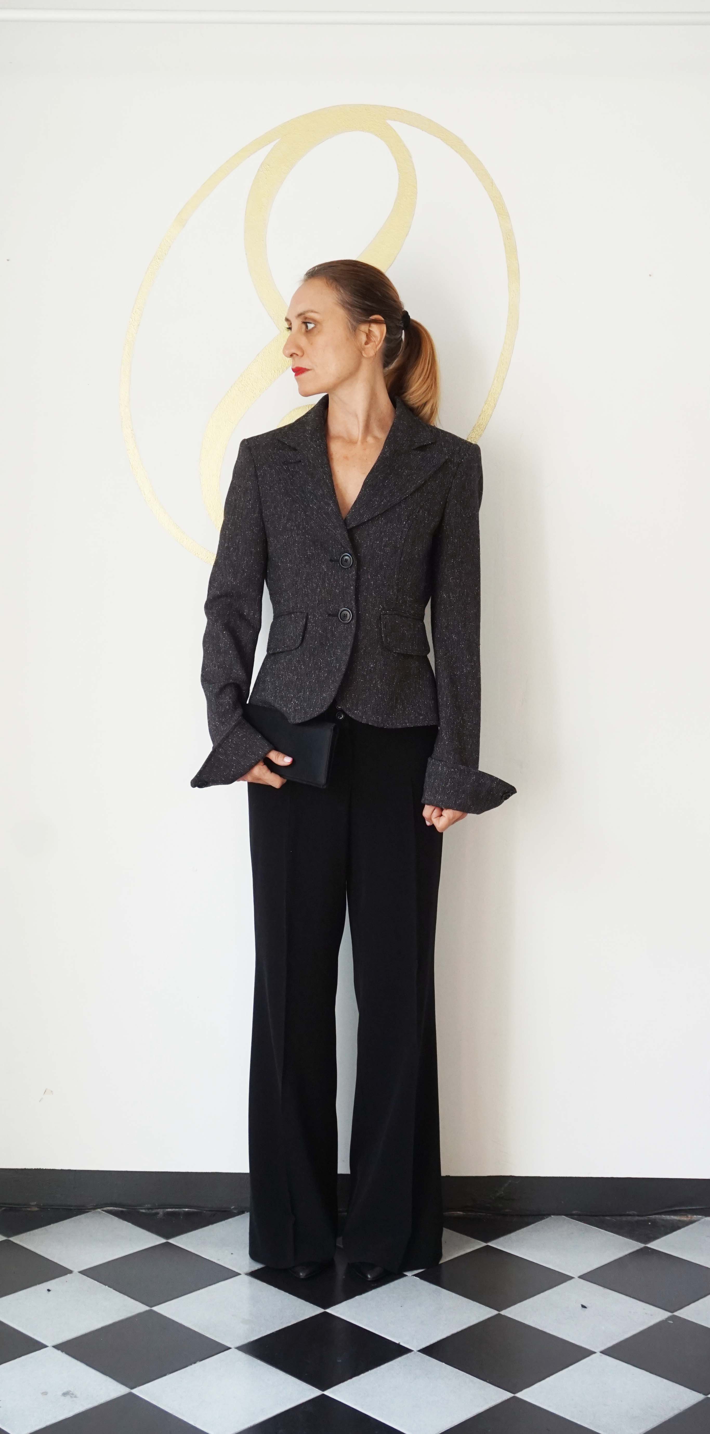 Blazer strutturato nero