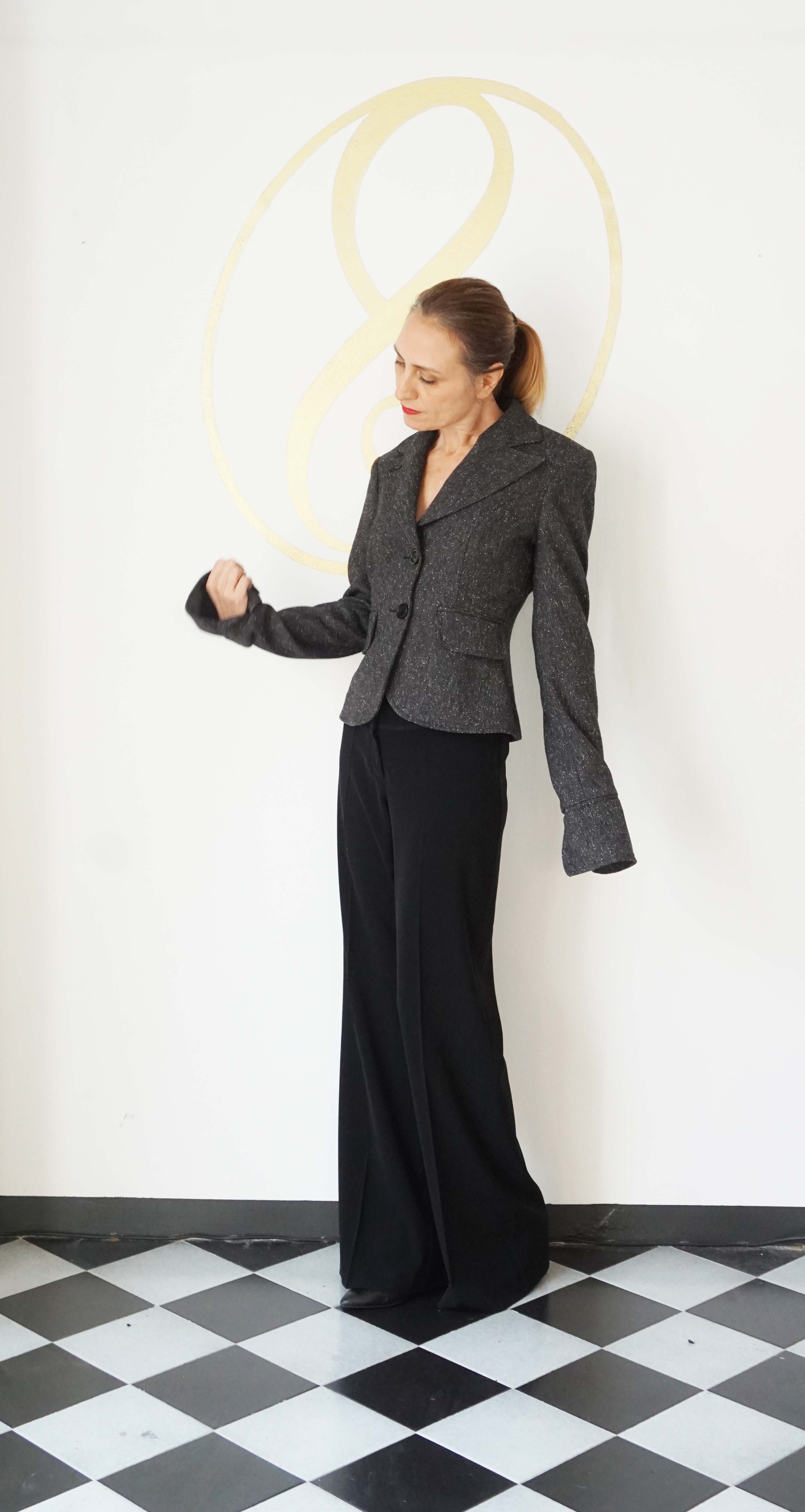 Blazer strutturato nero